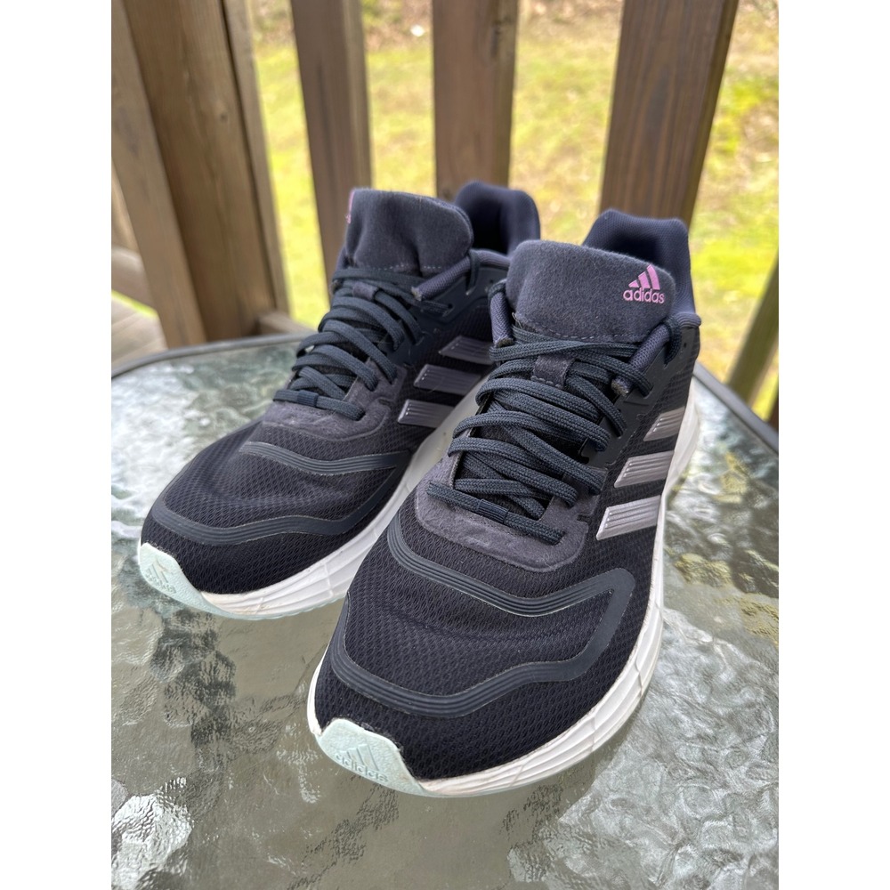 Adidas Duramo Lightmotion Running Shoes Cushioned Athletic Navy Blue Size‎ 8
